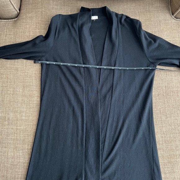 J.Crew XS Black Open Front Cotton Sweater/Cardigan Cotton/Polyester Blend - Picture 9 of 12